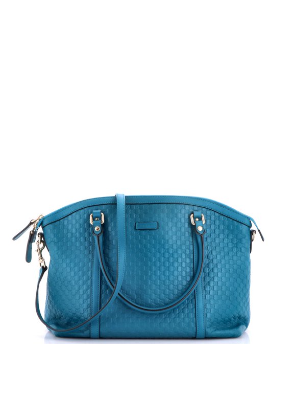 Pre-Owned Britt Convertible Dome Satchel Microguccissima Leather Medium By Rebag
