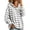 A Gray, variant on Casual Striped Hooded Sweatshirt for Women, V-Neck Drawstring, Loose Oversized, Lazy Style, Long Sleeved Outerwear Black S