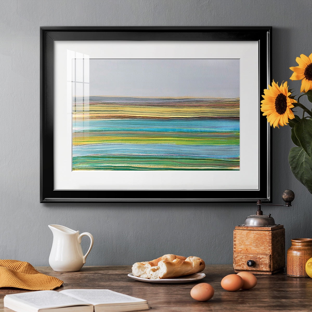 Parallel Striae I Premium Framed Print - Ready to Hang