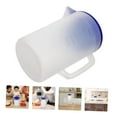 thumbnail image 5 of OUNONA Plastic Water Pitcher with Lid and Handle, Transparent Frosted Base with Measurement Marks for Home Use, 5 of 7