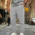 thumbnail image 6 of Vhkiploz Plus Size Taper Cuffes Trousers for Men's Solid Color Drawstring Daily Joggers Running Hiking Travel Pants, 6 of 9