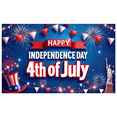 thumbnail image 4 of Patriotic Design Independence Day Banner Colorful Bunting 4th of July Decorative Fireworks for Holiday Celebration Outdoor Events National Festivities, 4 of 7