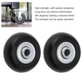 thumbnail image 4 of Dsseng Kit de Remplacement de Roue de Bagage SmoothRoll 54x18mm - Roues Pivotantes Silencieuses pour Chariot/caisse Design à Double Roulement en Caoutchouc PU Installation Facile Inclus, 4 of 9