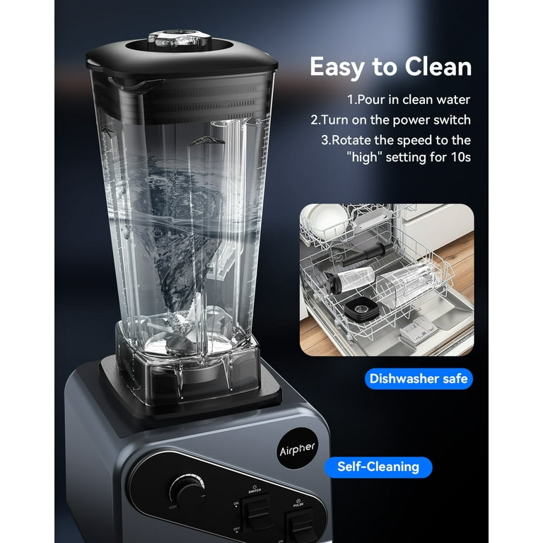 Airpher 850W Portable Personal Blender Set, 19 Pieces, Silver