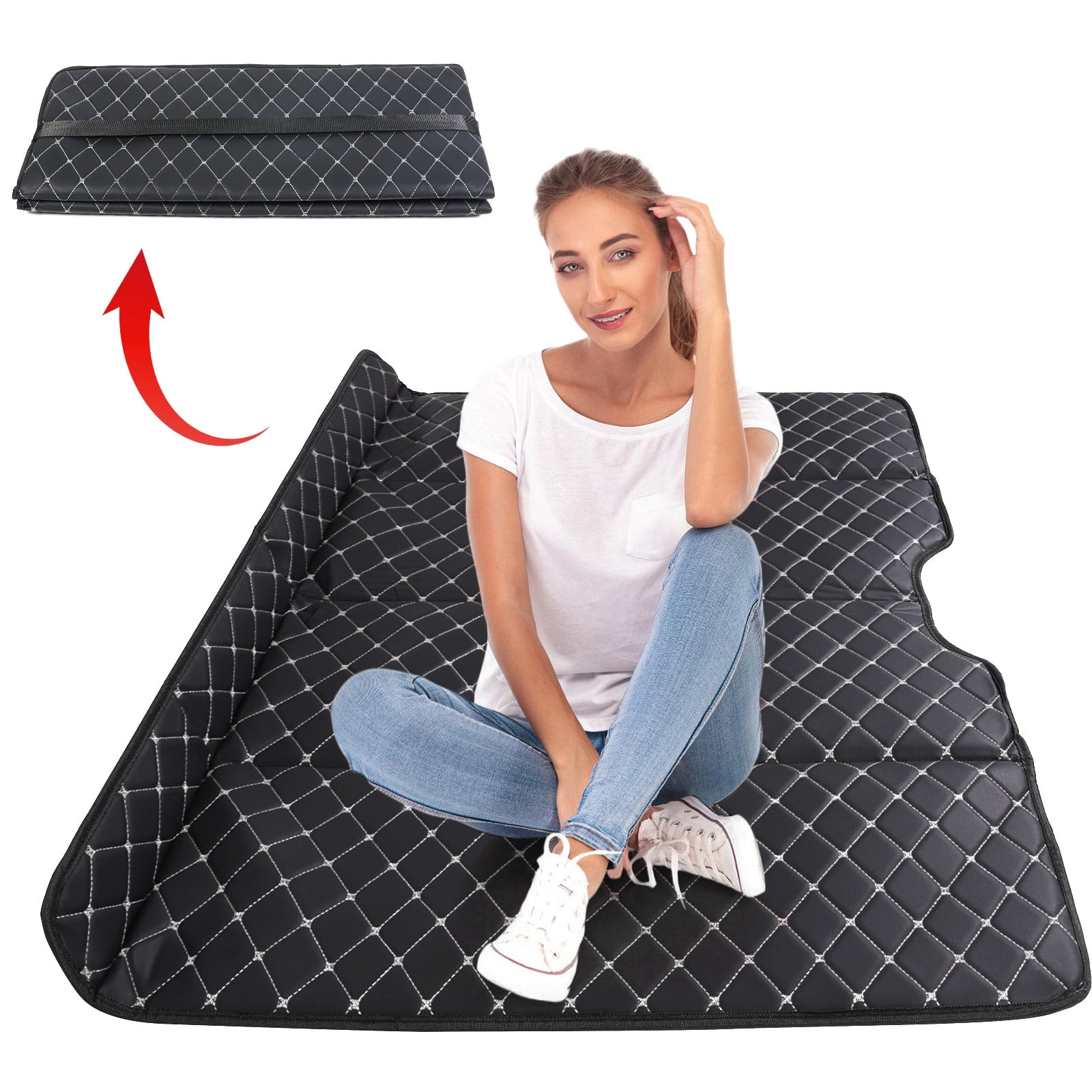 golytefs Non-inflatable Car Mattress Foldable Car Back Seat Extender for Sedan Suv Truck
