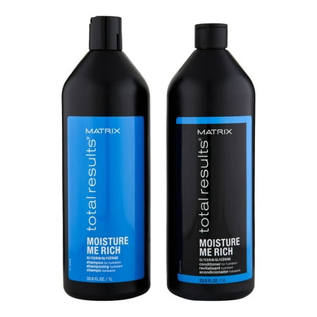 Matrix Total Results Moisture Me Rich Shampoo & Conditioner Duo Set 33.8 Ounce (Each) by Matrix