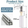 thumbnail image 6 of Yirtree Home Store Stainless Steel Soap and Lotion Dispenser Pumps, Electroplated Plastic Soap Dispenser Sink Liquid Detergent Lotion Pump Bottle, 6 of 8