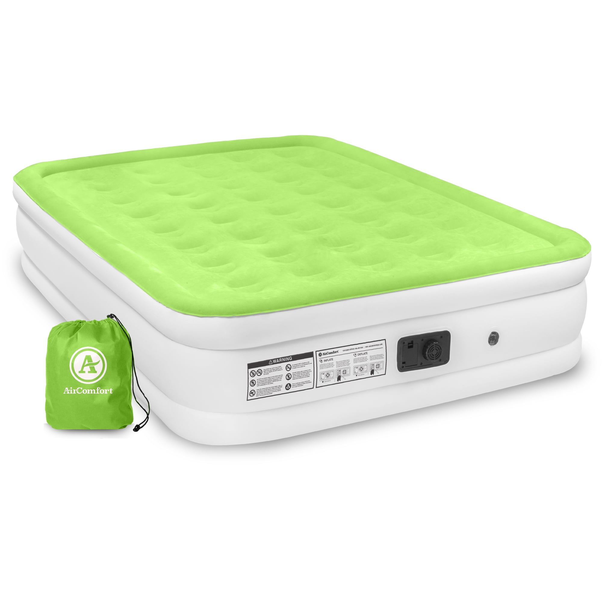 Air Comfort Camp Mate Queen Size Raised Mattress Waterproof Portable Durable