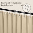 thumbnail image 6 of DONGPAI Extra Large Room Divider Curtain, Indoor/Outdoor Multifunctional Vertical Drapes with Hooks Waterproof Shower Curtain for Living Room Bedroom Bathroom, 100"x 84", Beige, 1 Panel, 6 of 9