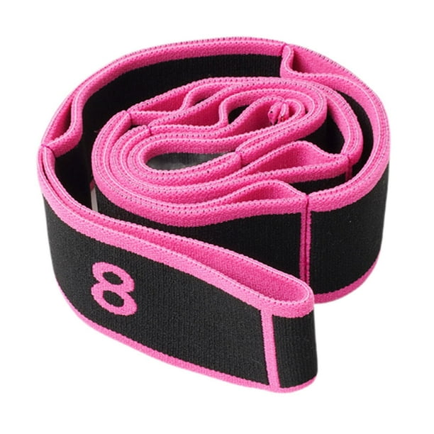 Banda elástica de resistencia para pilates, fitness latino, yoga y ballet. negro