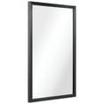 thumbnail image 3 of Empire Art Direct Contempo Stainless Steel Gold Wall Mirror Brushed Black 20" x 30" Black, 3 of 14