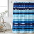 thumbnail image 4 of Mexican Style Bathroom Shower Curtains with 12 Hooks Polyester Waterproof Shower Curtain for Stalls and Bathtubs Colorful Mexico Stripes Ombre Blue Decorative Bathroom Privacy Curtain 66x72 Inches, 4 of 9