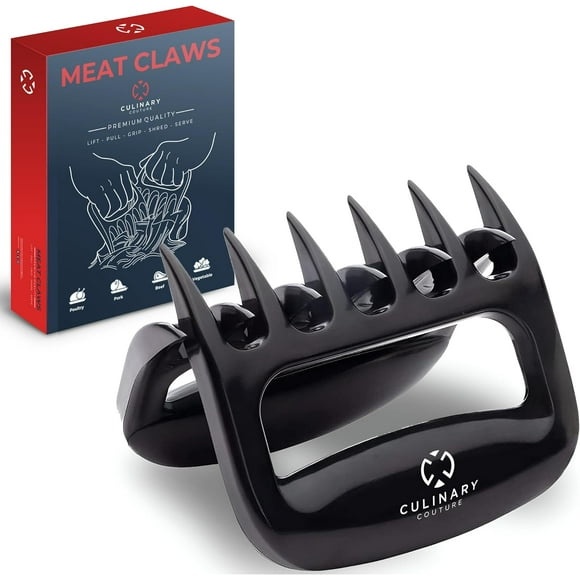 GFDYREE Meat Claws for Pulled Pork Shredding (2) | BBQ Grill Tools for Meat Handling | Heat Resistant Nylon Forks Perfect for Smoker Barbeque | Gift Box and Bonus Recipe Ebook