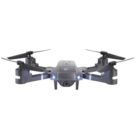 Vivitar VTI Skyhawk Foldable Live HD Video Camera Drone 1080P RC Quadcopter for Beginners Black