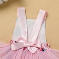thumbnail image 6 of IBTOM CASTLE Toddler Baby Girls 1st Birthday Outfit Tulle Romper Princess Tutu Dress with Headband Cake Smash Photo Shoot Clothes Set 6-12 Months Pink Dount, 6 of 8