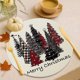 thumbnail image 3 of Decoraciones navideñas, adornos navideños, regalos navideños, manteles individuales para árboles de Navidad, manteles individuales antideslizantes para restaurantes, manteles individuales redondos par, 3 of 5