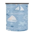 thumbnail image 2 of 17OZ Food Storage Can - Keep Coffee Tea Flour & More Fresh - Ideal for Cereal Nuts & Pet Food Light Blue Marine Animal Design, 2 of 9