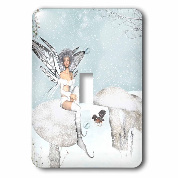 3dRose Snow Fairy - Single Toggle Switch (lsp_17945_1)