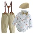 thumbnail image 3 of Futezty Toddler Boys Girls Clothes Fall Winter Outfit Sets, Baby Boy Girl Long Sleeve Crew Neck Solid Color Elastic Waist 1T 2T 3T 4T 5T 6T 2 PC Party Wear, 3 of 9