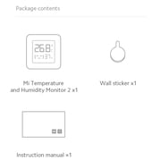 Xiaomi Mijia Smart Digital Thermometer Hygrometer 2 - LCD Screen, Bluetooth, Monitors Temperature & Humidity via Mi Home App