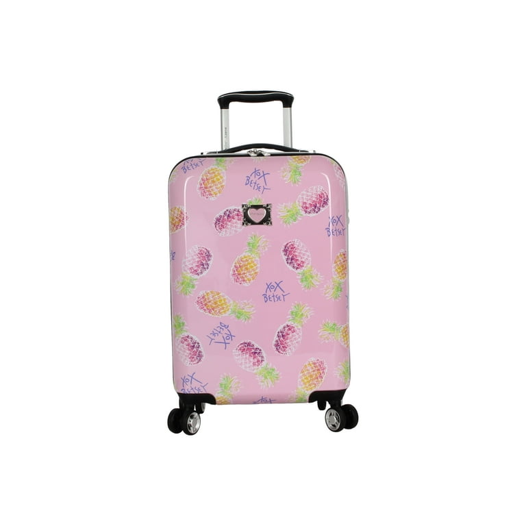 Betsey Johnson Designer 20 inch Carry on Luggage Hardside Luggage