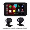 thumbnail image 4 of kanaroous 5 Inch Touch Screen Portable Motorcycle Recorder Wireless Car Play Android Auto Portable Motorbike, 4 of 6