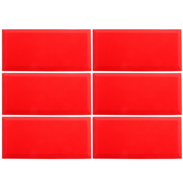 Paneles de pared acústicos de 6 piezas paneles absorbentes de sonido que absorbe el acolchado insonorizado para el estudio casero