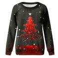 thumbnail image 3 of Levmjia Women Promotion Fall Winter Long Sleeves Fashion Casual Shirts Christmas Printing Round Neck Sweatshirt Crewneck Pullover Tunic Tops, 3 of 7