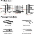 thumbnail image 4 of ZHOHO TANT Adjustable 8-Tier Pots and Pans Organizer Rack with 3 DIY Methods, Kitchen Cabinet Storage, 4 of 11