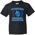 thumbnail image 3 of Inktastic Dreidel Champion Hanukkah with Blue Laurels Youth T-Shirt, 3 of 5