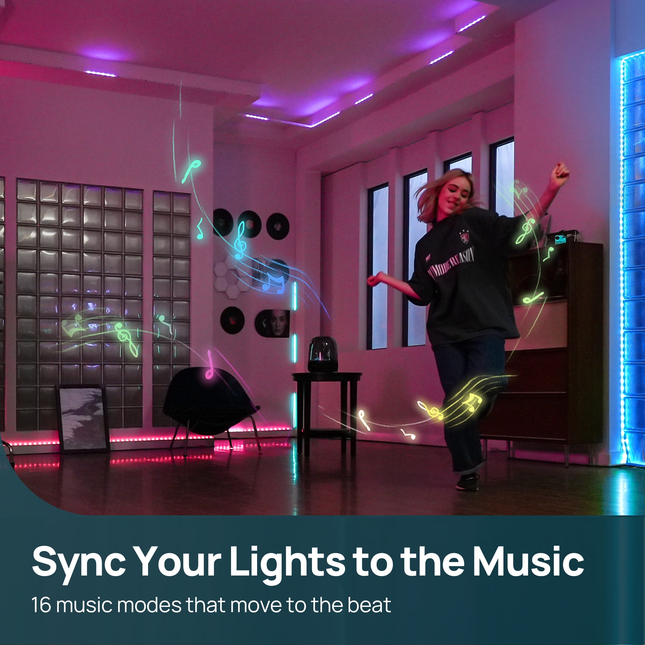 Linkind EL8 Smart Light Strip, 10ft Color Changing LED