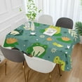 thumbnail image 5 of GZHJMY Cute Frog Tablecloth, Rectangle Waterproof Washable Polyester Table Cover for Picnic Dinner Holiday Party Decor, 60 x 108 Inch, 5 of 7