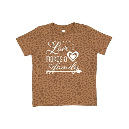 

Inktastic Love Makes a Family- Hearts and Arrow Gift Toddler Boy or Toddler Girl T-Shirt