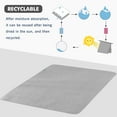 thumbnail image 3 of Absorbent Mattress, No Cleaning and Reusable, Absorbent Pads That Prevents Moisture, Spills, Stains, Dehumidifying Mattress Suitable for Beds (Gray,King), 3 of 8