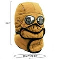 thumbnail image 3 of HESHENG Unisex Winter Thermal Pilot Hat Trapper Hats With Glasses Unisex Warm Full Neck Face Ski Masks, Yellow, 3 of 4