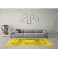 thumbnail image 3 of Ahgly Company Indoor Rectangle Medallion Yellow Traditional Area Rugs, 2' x 5', 3 of 4