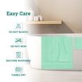 thumbnail image 4 of Casa Lino 8 Piece Ring Spun Cotton Bath Towel Set, Quick Dry- Sky Blue, 4 of 6
