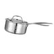 thumbnail image 1 of Cacerola con tapa Olla con asa Olla para leche Estufas universales multiusos plateado, 1 of 9