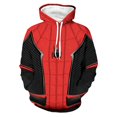 thumbnail image 2 of Hero Hoodies Pullover Spider Pattern Sweatshirts Superhero Long Sleeve Shirts with Pocket Casual Tops for Winter Black XL, 2 of 4
