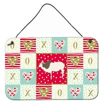 Caroline's Treasures CK5257DS812 Malvi Cow Love Wall or Door Hanging Prints, 8x12, multicolor