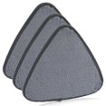 thumbnail image 1 of 3Pcs Triangle Serpillières de Remplacement Microfibre Serpillières de Remplacement pour Humide Sec Réutilisables Serpillières Lavables Remplacement Pads A, 1 of 10