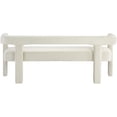 thumbnail image 4 of Meridian Furniture Athena Cream Velvet Bench, 4 of 23