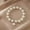 G, variant on Imitation Pearl Alphabet Tag Bracelet Elastic Cord Beaded Jewelry Fashionable Versatile Women's Trendy Accessory
