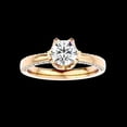 thumbnail image 3 of Diamond-Capitals 2.15 Ct Round Shape Moissanite Diamond (D/VVS1) Shiny Anniversary Ring for Women Solid 18K Yellow Gold Size 3.5, 3 of 8