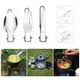 thumbnail image 3 of 2X Spork Tenedor Cuchillo Plegable de Acero Inoxidable Cuchara Juego Combo Picnic Camp Cubiertos Vajilla Cubiertos, 3 of 5