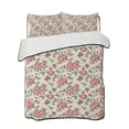 thumbnail image 2 of Red Roses Spring Queen Size Down Alternative Comforter, Lightweight Comforter Quilt Bedding Set with Pillow Shams Farmhouse Flower Botanical All Seasons Bed Comforter Duvet Insert 90"x96", 2 of 7