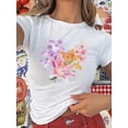 thumbnail image 3 of ZAXARRA Women's Short Sleeve Baby Tees E-Girls Cute Graphic Print Crop Tops Slim Fit T Shirts Retro Vintage Aesthetic, 3 of 6