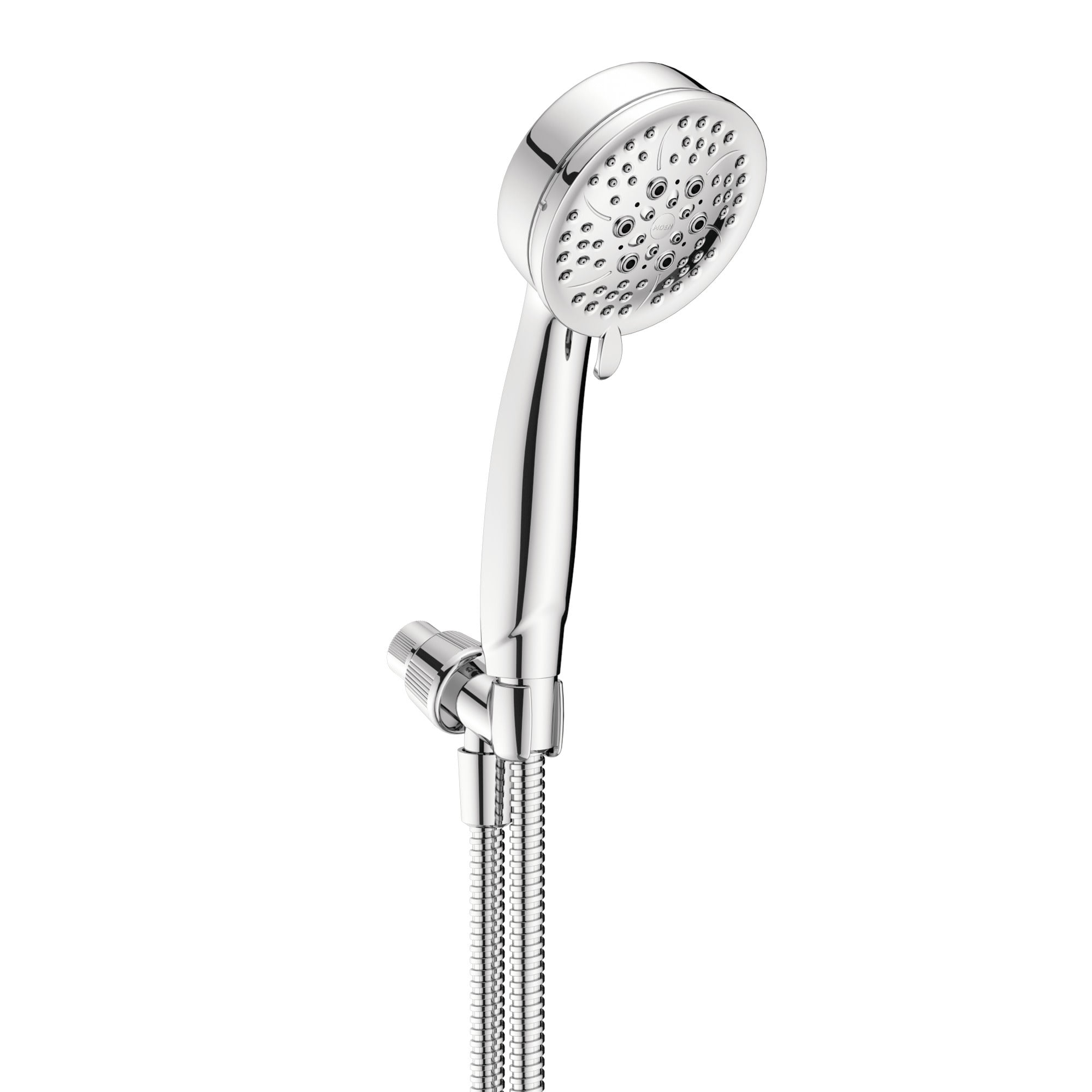 Moen polished chrome shower with the shower arm new.I have more than one. 
