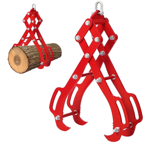 Caztoi Heavy Duty Log Lifting Tongs, 4 Claw Log Grapple for Logging Tongs Eagle Claws Design Lumber Skidding Logging Grabber