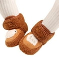 thumbnail image 3 of Otqutp Baby Flat Sole Shoes Warm Shoes Soft Booties Comfortable Boots Toddler Warming Home Shoes Snow Boots for Baby Girls and Boys(B,6-12 Months), 3 of 5